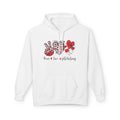 Hoodie — Peace Love Polar Plungers Graphic Pullover (Leopard & Hearts)